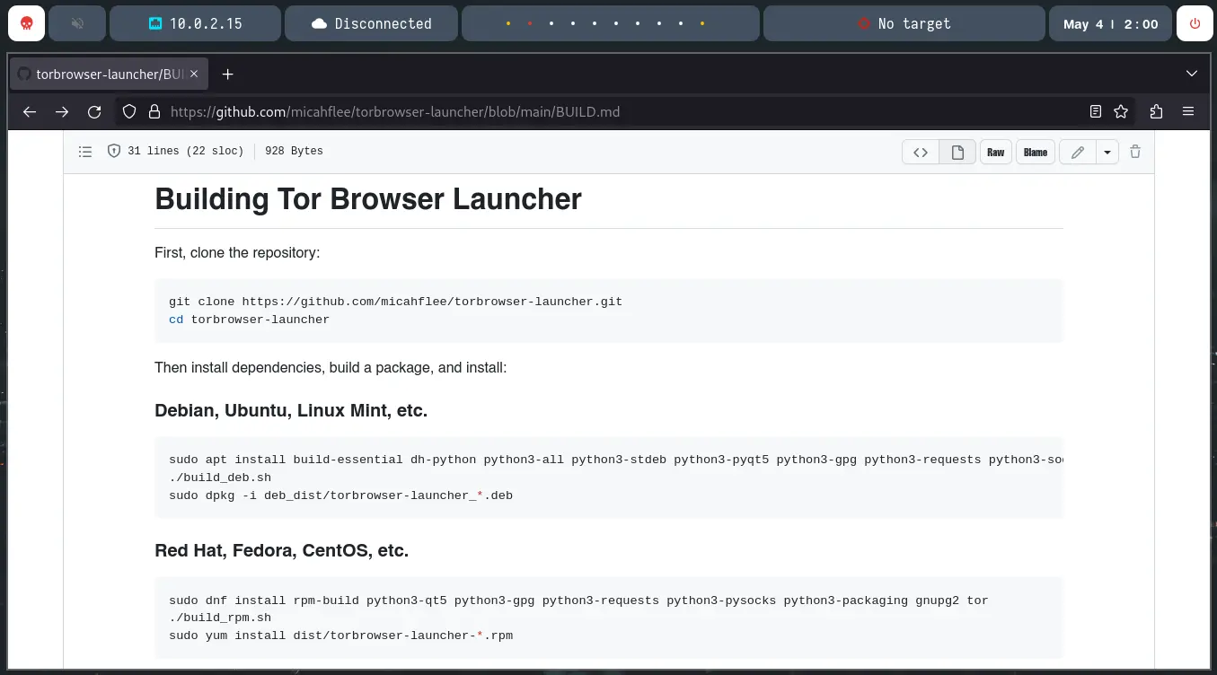 torbrowser launcher source code