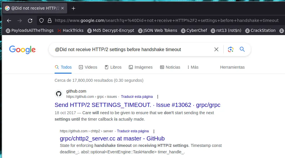 http2 error netcat conection